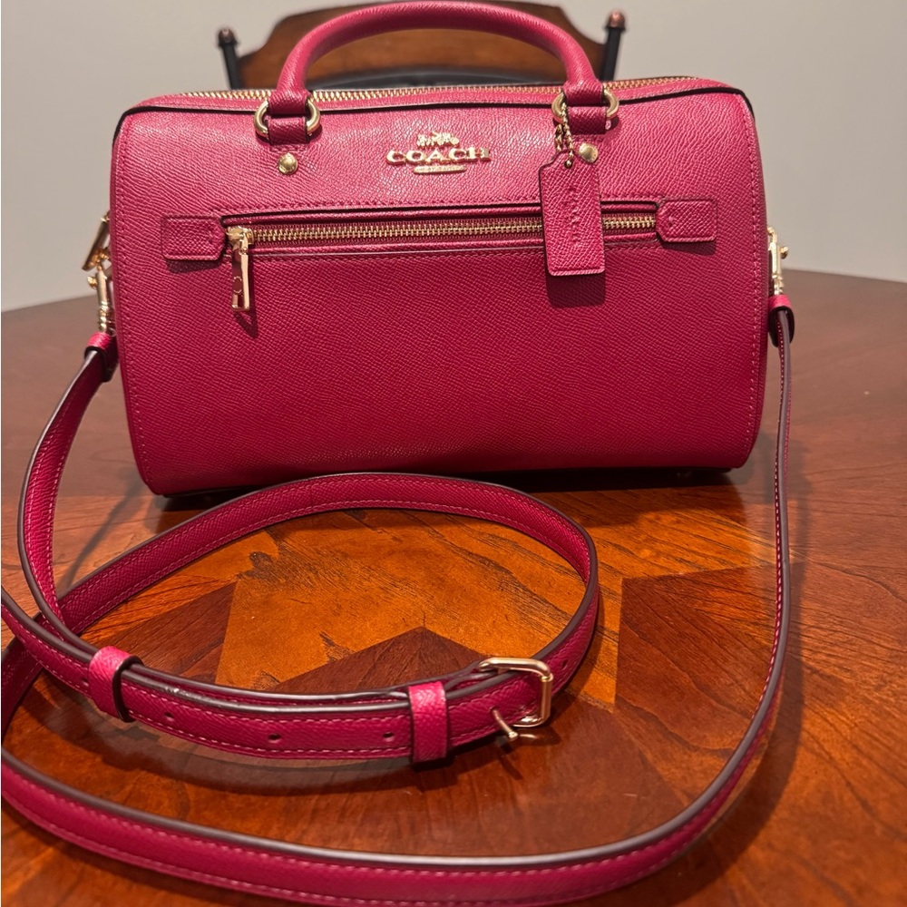 Coach Fuchsia Rowan Satchel